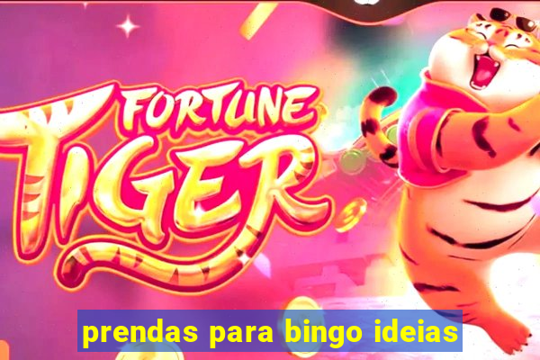 prendas para bingo ideias