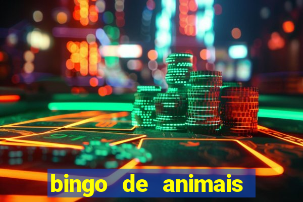 bingo de animais para educa??o infantil