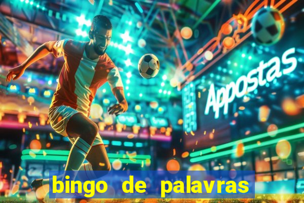 bingo de palavras 3 ano