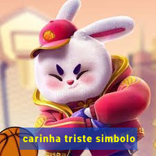 carinha triste simbolo