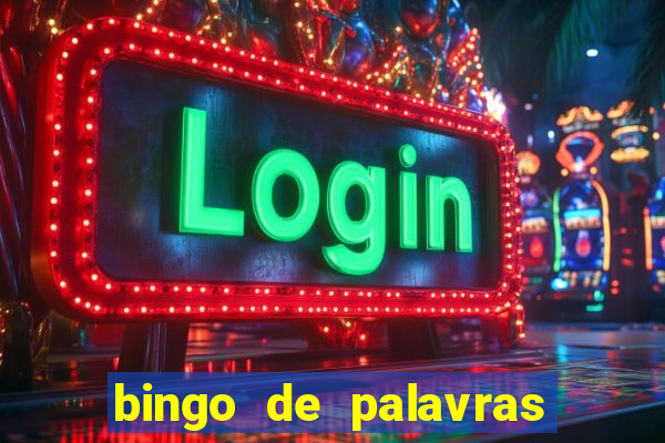 bingo de palavras de natal