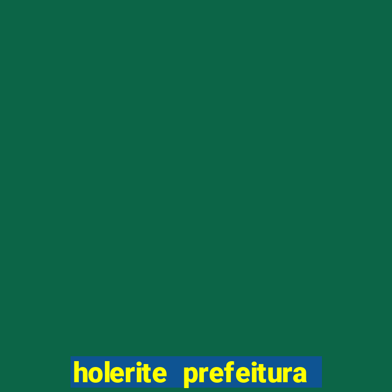 holerite prefeitura de santos