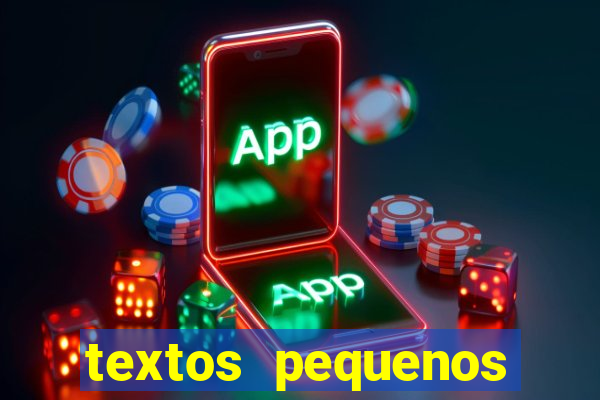 textos pequenos para alfabetizar